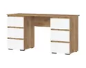 Стол письменный Хелен ПС-02 (МДФ) - Дуб Крафт золотой/Белый (Стендмебель)