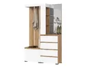 Прихожая Хелен (МДФ) - Комплект 1 - Дуб Крафт золотой/Белый (Стендмебель)