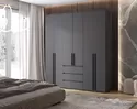 Шкаф 6-ти створчатый Норд - Графит (МИФ)