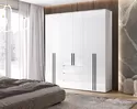 Шкаф 6-ти створчатый Норд - Белый/Белый глянец (МИФ)