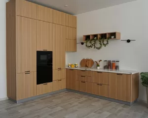 Кухня угловая Марта 2.4х2.8м - Дуб светлый (ДСВ Мебель)