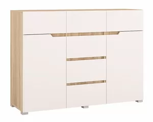 Комод Анталия 1200 (Сонома/Белый софт) Горизонт